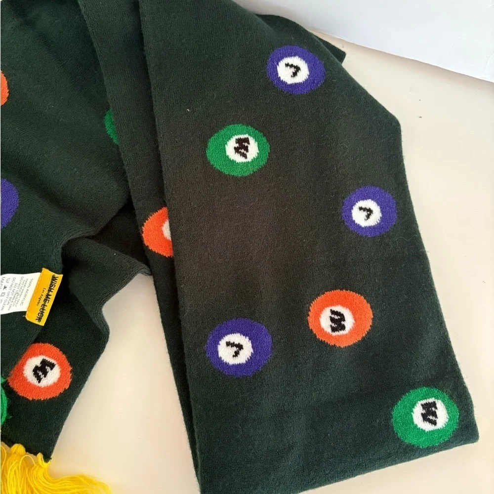 NWOT Urban Outfitters Wish Me Luck Billiard Ball Knit Scarf